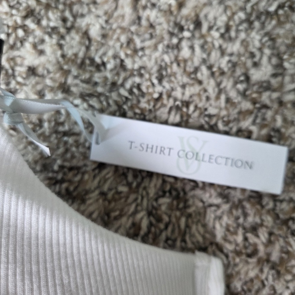 Victoria's Secret Ribbed White 38DD Padded‎ T Shirt Bra Full Coverage Bra Lace - Picture 4 of 8